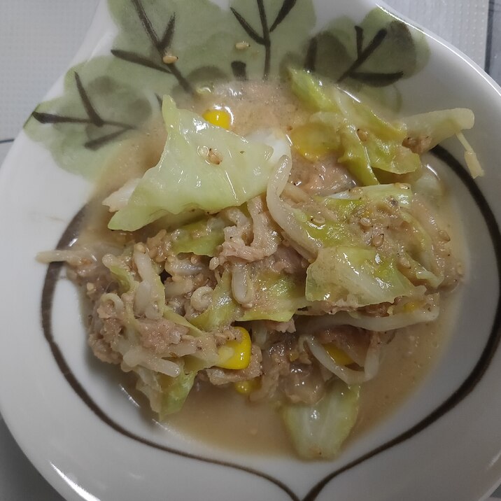お弁当に!ツナもやしキャベツのごま醤油マヨ炒め
